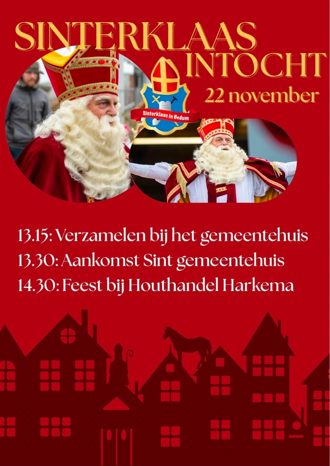 Sinterklaas in Bedum