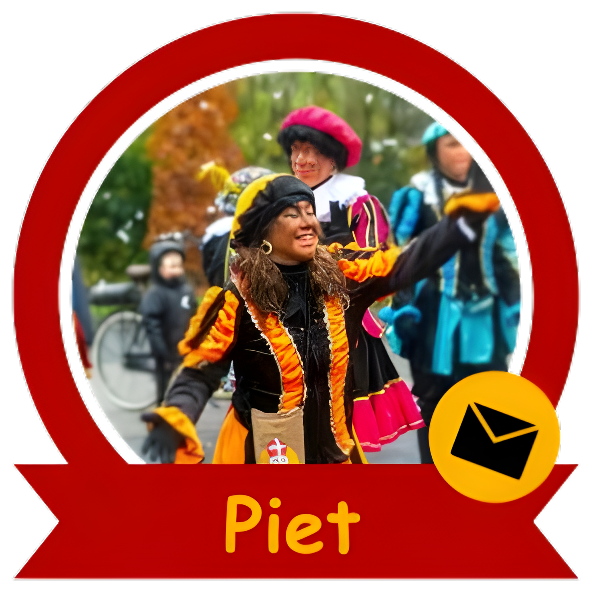 Piet helpt met de post